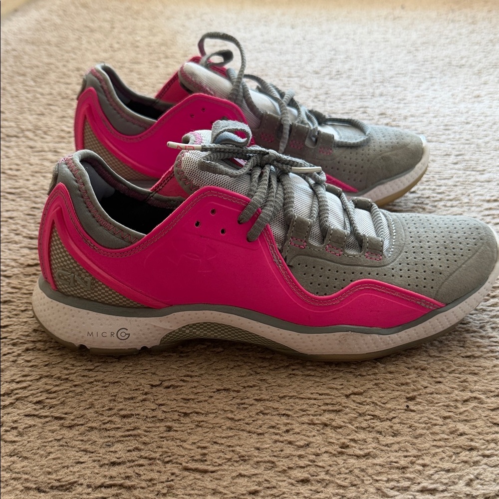 Under Armour Hot Pink and Gray Athletic Shoes